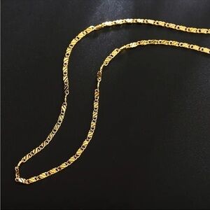 18kgp Dainty Link Chain Unisex Necklace NEW